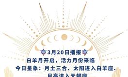 Ezoey徐佩玲每日星座运势2022年3月20日