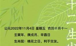 秦阳明每日生肖运势2022年11月4日