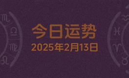 今日星座运势2025年2月13日